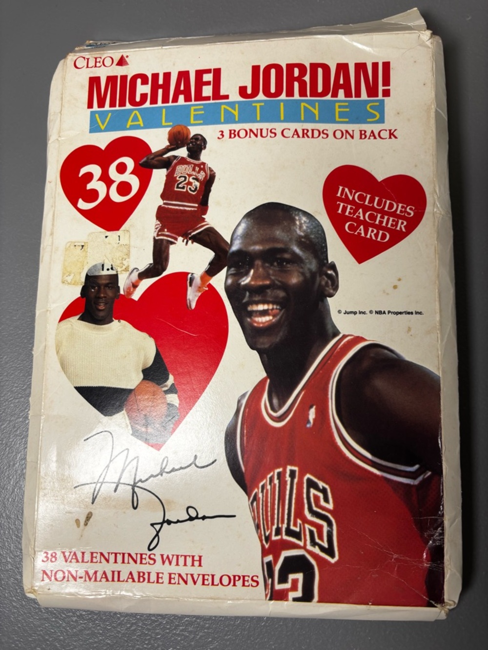 Cleo Michael Jordan 1990s Vintage Valentines Day Kids Classmates Cards